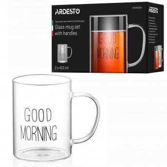 Набір чашок із ручками Ardesto Good Morning 420 мл AR2642GM AR2642GM фото