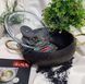Кастрюля 6,6 л (28 х 11,5 см) с а/п покрытием, крышка стеклянная, ручки сталь, арт. 3141-28 золото OMS 3141-28-6,6л-gold фото 4